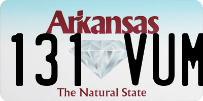 AR license plate 131VUM