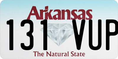 AR license plate 131VUP