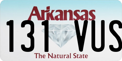 AR license plate 131VUS