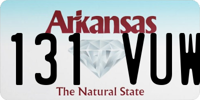 AR license plate 131VUW