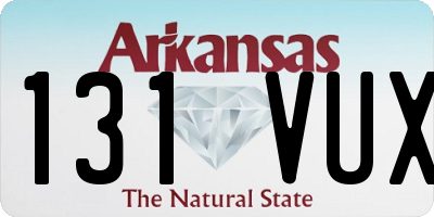AR license plate 131VUX