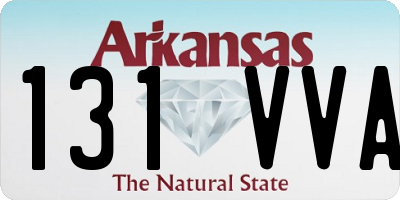 AR license plate 131VVA