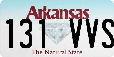 AR license plate 131VVS