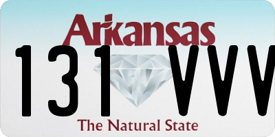 AR license plate 131VVV