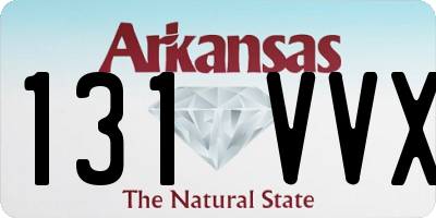 AR license plate 131VVX