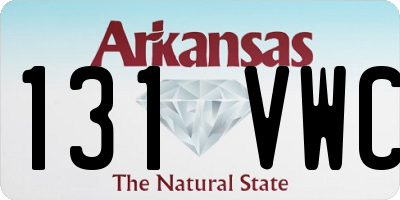 AR license plate 131VWC