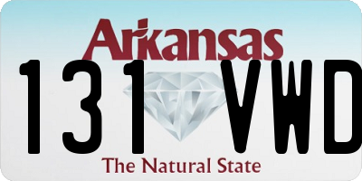 AR license plate 131VWD