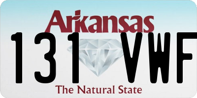 AR license plate 131VWF