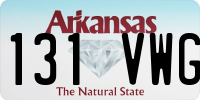 AR license plate 131VWG