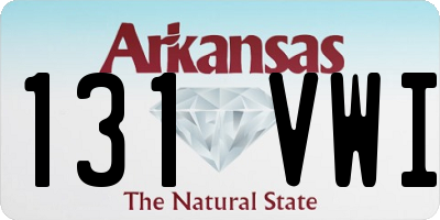 AR license plate 131VWI