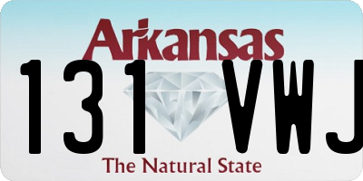 AR license plate 131VWJ