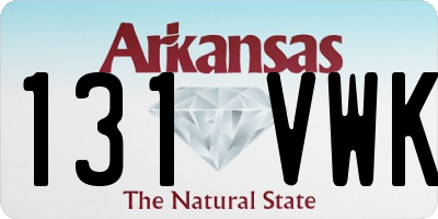 AR license plate 131VWK