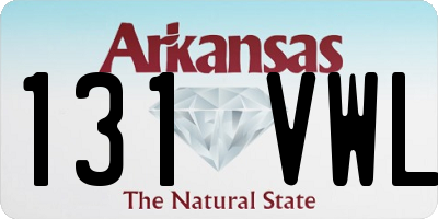 AR license plate 131VWL