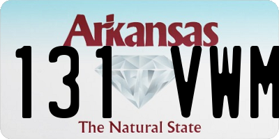 AR license plate 131VWM