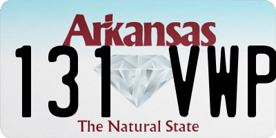 AR license plate 131VWP
