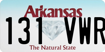 AR license plate 131VWR