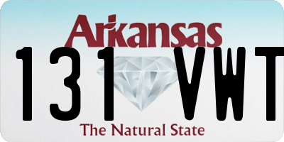 AR license plate 131VWT
