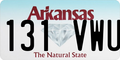 AR license plate 131VWU