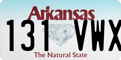 AR license plate 131VWX
