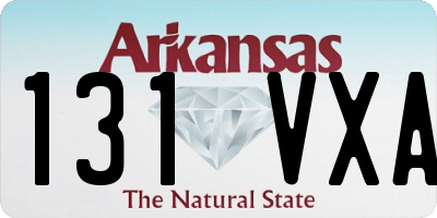 AR license plate 131VXA