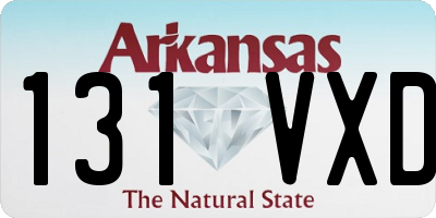 AR license plate 131VXD