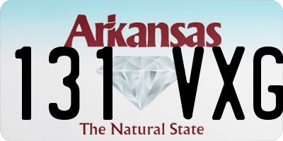 AR license plate 131VXG