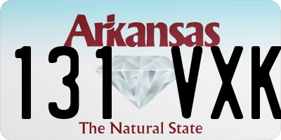 AR license plate 131VXK