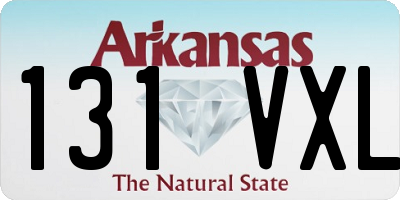 AR license plate 131VXL