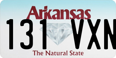 AR license plate 131VXN