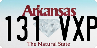 AR license plate 131VXP