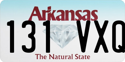 AR license plate 131VXQ