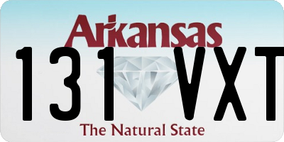 AR license plate 131VXT