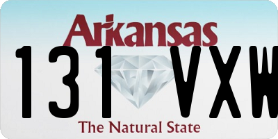 AR license plate 131VXW