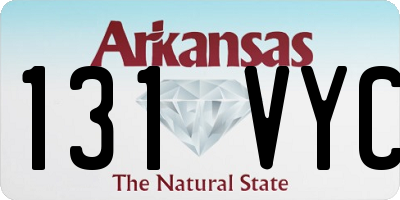 AR license plate 131VYC