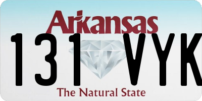 AR license plate 131VYK