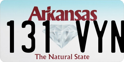 AR license plate 131VYN