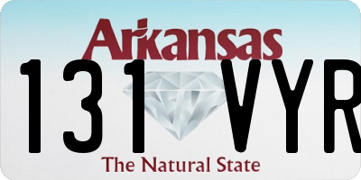 AR license plate 131VYR