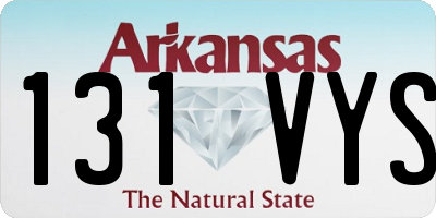AR license plate 131VYS