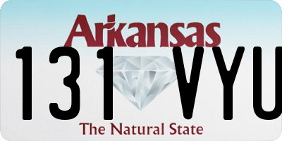 AR license plate 131VYU