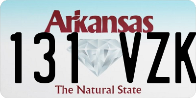 AR license plate 131VZK