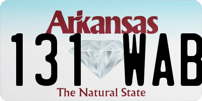 AR license plate 131WAB