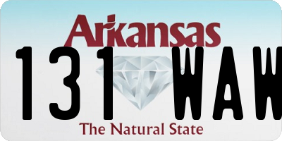 AR license plate 131WAW
