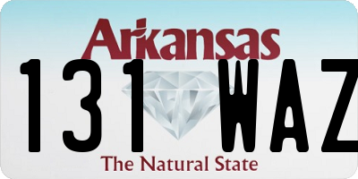 AR license plate 131WAZ