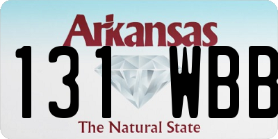 AR license plate 131WBB