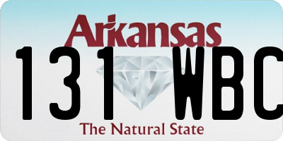 AR license plate 131WBC