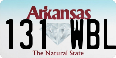 AR license plate 131WBL