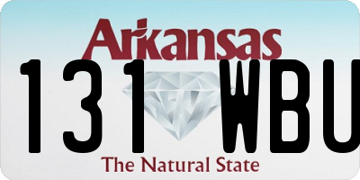 AR license plate 131WBU