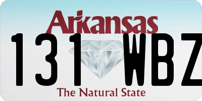 AR license plate 131WBZ