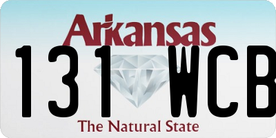 AR license plate 131WCB