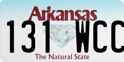 AR license plate 131WCC